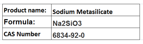 Sodium Metasilicate - White, Na2SiO3, 98% Purity | Strong Adhesive, Water Soluble, Corrosion Inhibitor