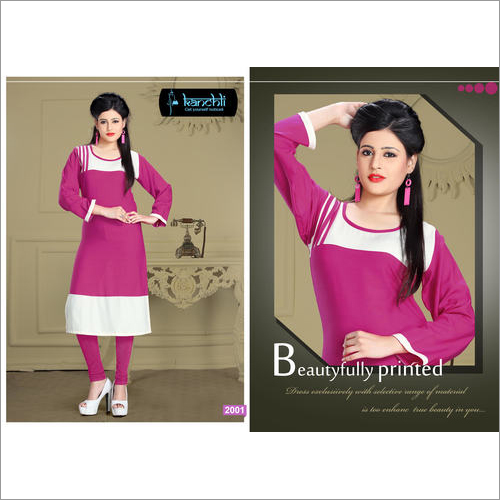 Ladies Fancy Kurti Length: 42 Inch (In)