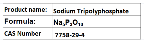 Sodium Tripolyphosphate - White Powder, CAS 7758-29-4 | Water Softener, Detergent Builder, Emulsifier
