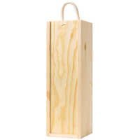 Wooden Wine Box With Dori - Wooden Material, Medium Size, Rectangle Shape, Wooden Color | Handy Design, Custom Logo Option