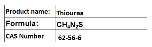 Thiourea - Chemical Formula CHâNâS, CAS 62-56-6 | Versatile Reagent, High Purity 99%, Water Soluble