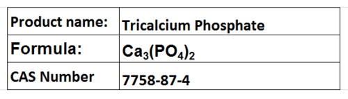 Tricalcium Phosphate - White Powder Ca3(PO4)2 CAS 7758-87-4 | High Purity Biocompatible Food Grade