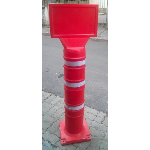 Road Divider Pole with Display Board