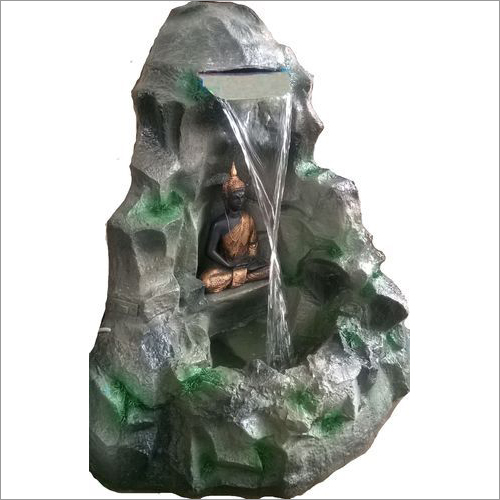 Indoor Waterfall - Rock Waterfall with Buddha
