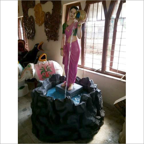 Lady Welcome Statue Waterfall