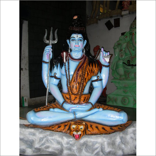 Shiv Shankar Statue Waterfall