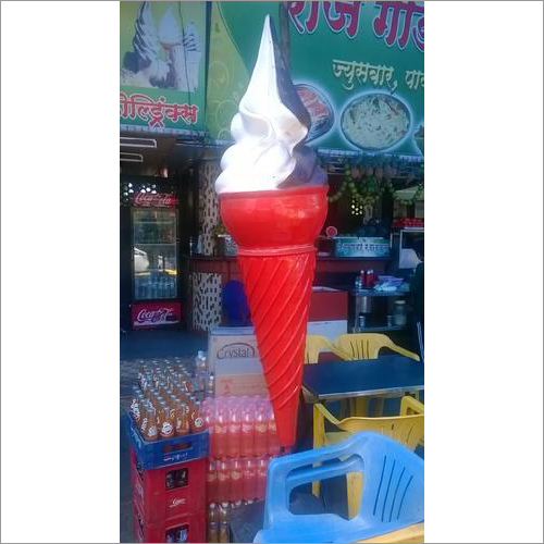 FRP Ice Cream Cone For Ice Cream Shop Display