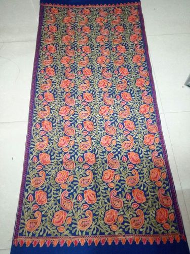 Kashmiri Ari Embroidery - 100x200 cm, Mix Color, Unisex Design with Intricate Embroidered Patterns