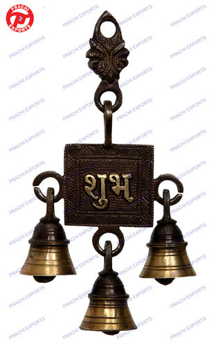 Brass Temple Puja Bell with Handle, Ghanta For Temple, Decorative Puja –  Ashtok
