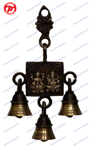 Dark Brown Belt W/ Bell Laxmi Ganesh Design