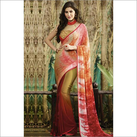 Georgette Printed Saree