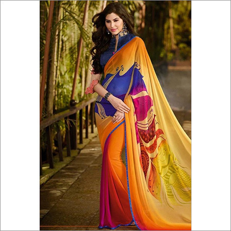 Fancy Georgette Printed Saree