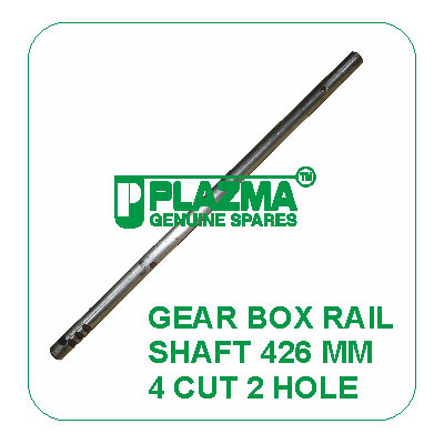 Gear Box Rail Shaft 426 mm 4 cut 2 Hole Green Tractor