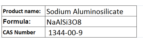 Sodium Aluminosilicate - Synthetic Amorphous White Powder 0.5-1g/cmÂ³ Bulk Density | Food Additive Anticaking Agent Moisture Control