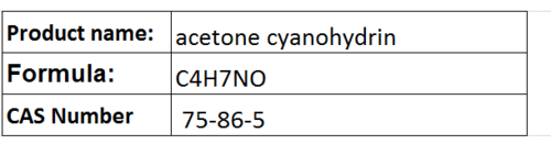 acetone cyanohydrin
