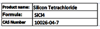 Silicon Tetrachloride - Sicl4 Colorless Liquid, Boiling Point 57.6â°c | High Purity, Polysilicon Source, Versatile Use