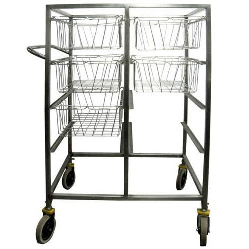 Hospital Basket Distribution Trolley