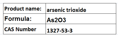 Arsenic Trioxide - White Oxide CAS 1327-53-3 Formula As2O3 | Precursor Compound Organoarsenic Synthesis Wide Applications