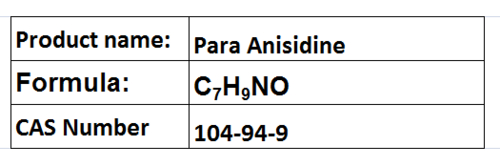 Para Anisidine - Grey-Brown Solid, CAS 104-94-9 | Chemical Intermediate, Dye Synthesis, High Purity, Toxic