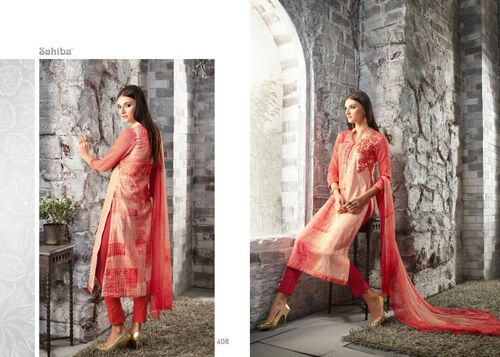 Cotton Satin Suits Fabric - Cotton Satin Top & Bottom, Pure Bemberg Dupatta | Soft Texture, Elegant Drape, Comfortable Wear