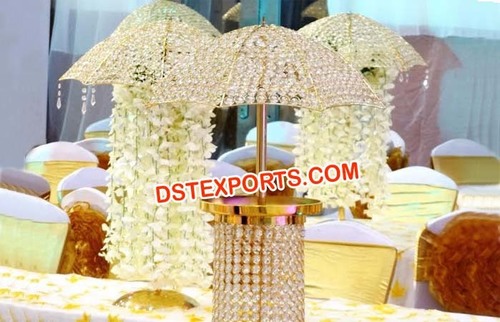 Crystal Umbrella Centerpiece For Wedding Table