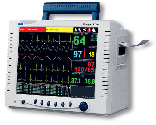 Portable Patient Monitor - ABS Plastic, 10x12x5 inches, 5kg | LCD Display, Multi-parameter, Wireless Connectivity, Accurate Readings, Durable, Easy to Use