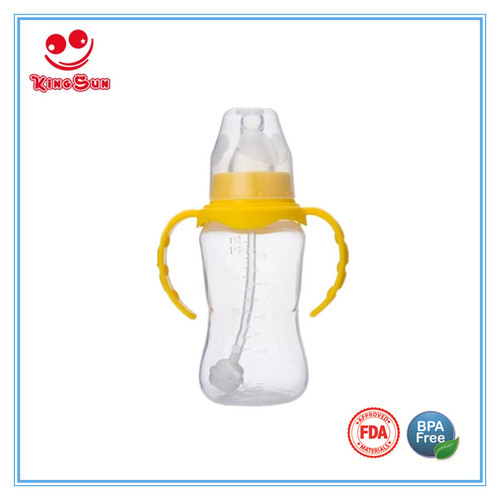 Transparent Normal Neck Pp Infant Feeding Nursing Bottle Heat-Resistant With Handle