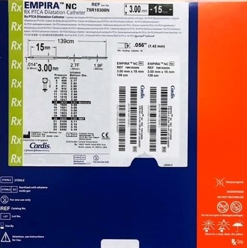 Blue And Red Empiratm Nc Rx Ptca Post- Dilation Catheter
