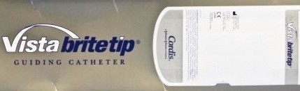 White Long Vista Brite Tip Guiding Catheter