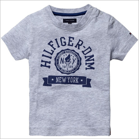 Grey Round Neck T Shirt