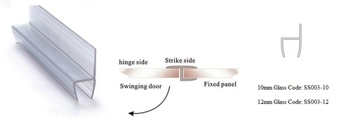 Side Magnetic Door Seal - PVC, 10mm & 12mm, Clear | Sizes: 2.2m & 3m, 5-Year Warranty, Individually Packed in Polyethylene Bag