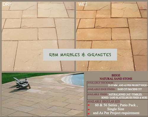 Sandstone Beige Size: As Per Projects Requirements