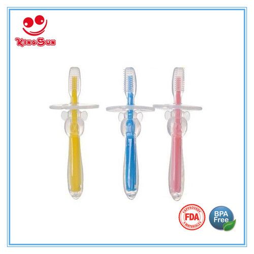 Customized Silicone Rubber Baby Chewing Toothbrush Food Grade