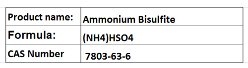 Ammonium Bisulfite