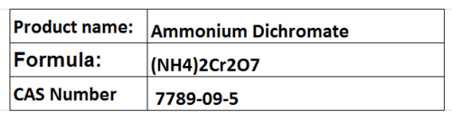 Ammonium Dichromate