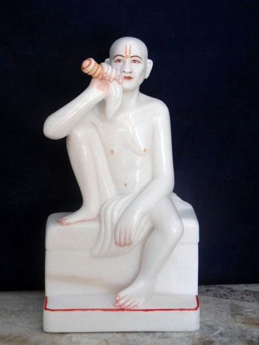 Marble Human Sitting Statue By Deepak Moorti Bhandar