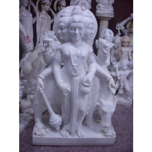 Marble Dattatreya Statue