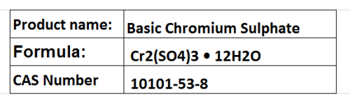 Basic Chromium Sulphate