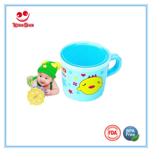 Pink Cartoon Baby Training Cup Milk Cup With Cap