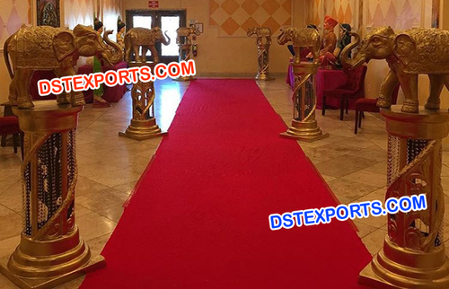 Hindu Wedding Walkway Decors - Wood and Fiber