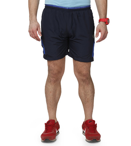 Mens Nevy & Blue Shorts - Polyester Fabric, Plain Pattern, Smooth Finish | Shrink Proof, Cost-Effective, Quality Tested Design