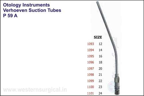 Verhoeven Suction Tubes