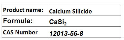 Calcium Silicide - CaSi2 Grey-Black Solid, CAS 12013-56-8 | Strong Reducing Agent, Deoxidizer, Alloying Agent