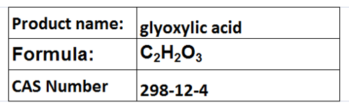 glyoxylic acid