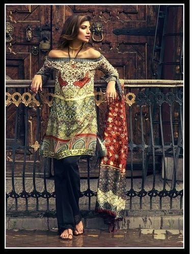 Black And Grey Party Wear Designer Salwar Kameez Suit