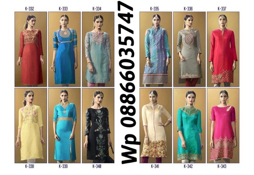 Silk Kurti Bust Size: 36-44 Inch (In)