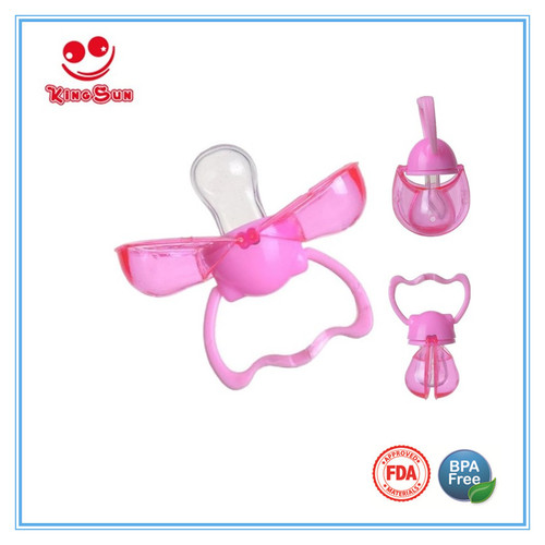 Customized Automatic Closing Infant Pacifier With Handle