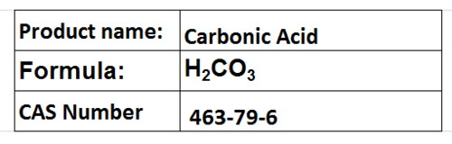 Carbonic Acid - HâCOâ, CAS 463-79-6, 99.9% Purity | Acid-Base Balance, pH Regulation, Respiratory Function