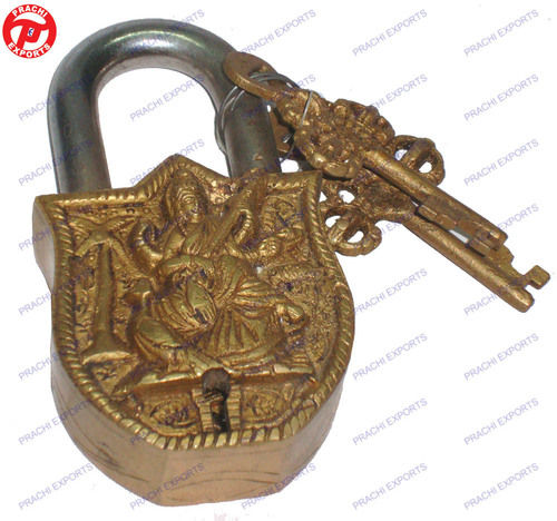 Lock W/ Keys Saraswati Design