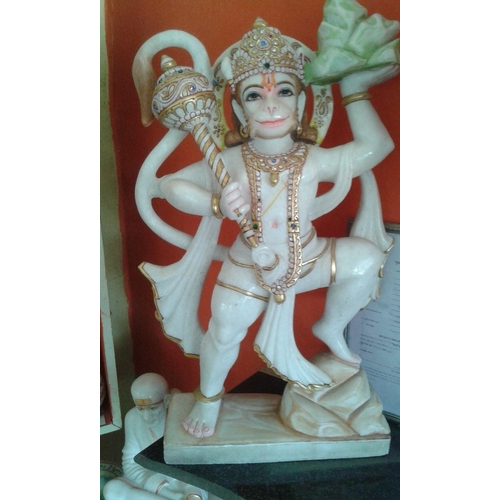 Marble Standing Hanuman Moorti